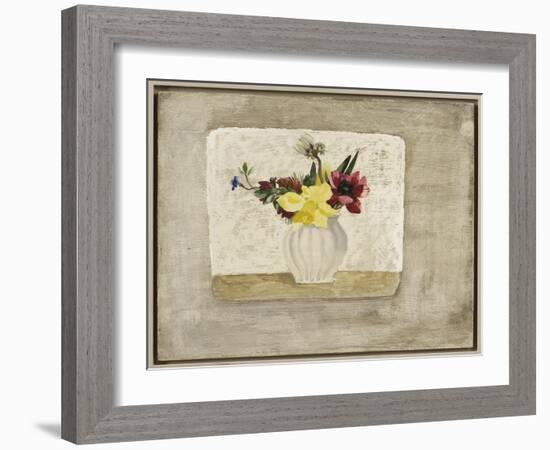 Spring Flowers in a White Jar, c.1928-Christopher Wood-Framed Giclee Print