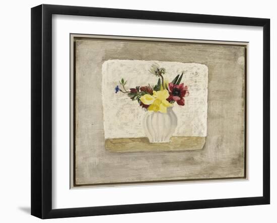 Spring Flowers in a White Jar, c.1928-Christopher Wood-Framed Giclee Print