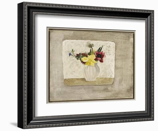 Spring Flowers in a White Jar, c.1928-Christopher Wood-Framed Giclee Print