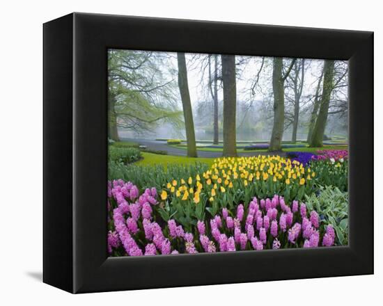 Spring Flowers in Flower Garden-Jim Zuckerman-Framed Premier Image Canvas