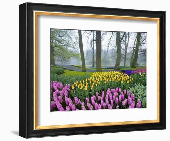 Spring Flowers in Flower Garden-Jim Zuckerman-Framed Photographic Print