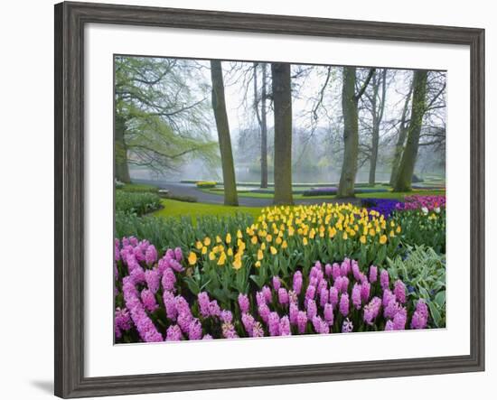 Spring Flowers in Flower Garden-Jim Zuckerman-Framed Photographic Print