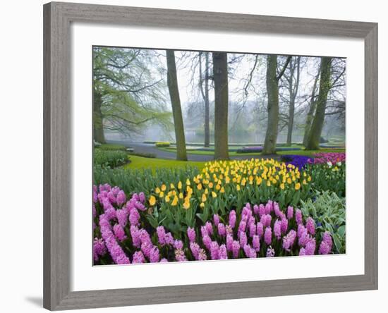 Spring Flowers in Flower Garden-Jim Zuckerman-Framed Photographic Print