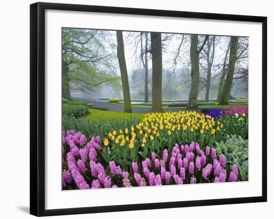 Spring Flowers in Flower Garden-Jim Zuckerman-Framed Photographic Print