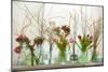 Spring Flowers in Glass Bottles II-Cora Niele-Mounted Giclee Print