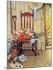 Spring Flowers-Norman Rockwell-Mounted Giclee Print