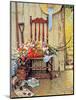 Spring Flowers-Norman Rockwell-Mounted Premium Giclee Print