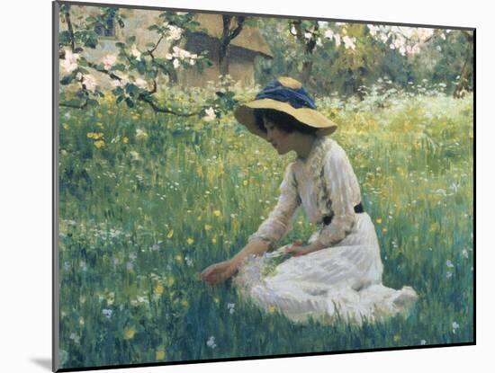 Spring Flowers-Arthur Hacker-Mounted Giclee Print