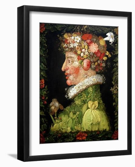 Spring, from a Series Depicting the Four Seasons, 1573-Giuseppe Arcimboldo-Framed Giclee Print