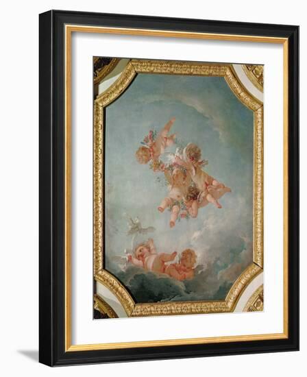 Spring, from a Series of the Four Seasons in the Salle du Conseil-Francois Boucher-Framed Giclee Print