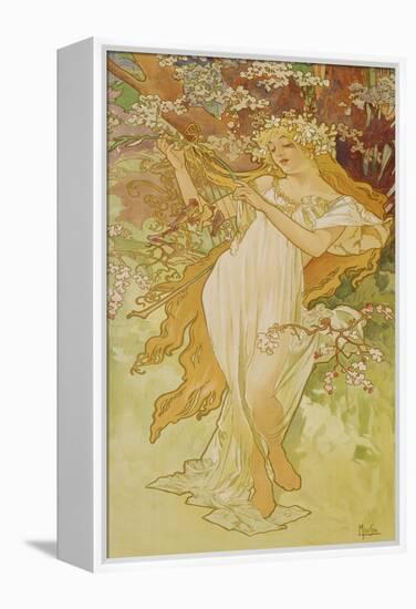 Spring (From the Series "Seasons"), 1896-Alphonse Mucha-Framed Premier Image Canvas