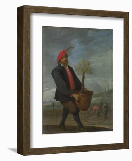 Spring (From the Series the Four Season), C. 1644-David Teniers the Younger-Framed Giclee Print
