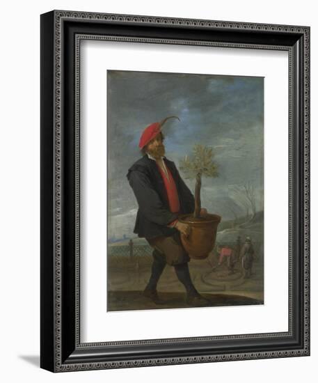 Spring (From the Series the Four Season), C. 1644-David Teniers the Younger-Framed Giclee Print