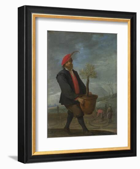 Spring (From the Series the Four Season), C. 1644-David Teniers the Younger-Framed Giclee Print