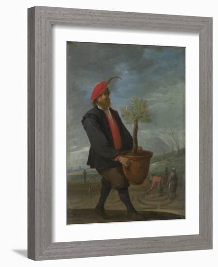 Spring (From the Series the Four Season), C. 1644-David Teniers the Younger-Framed Giclee Print