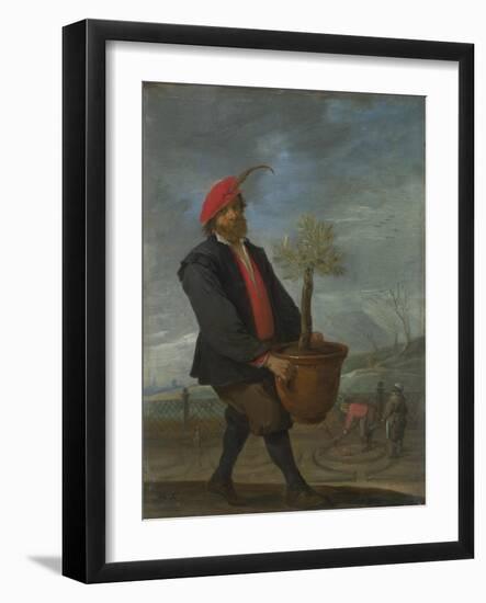 Spring (From the Series the Four Season), C. 1644-David Teniers the Younger-Framed Giclee Print