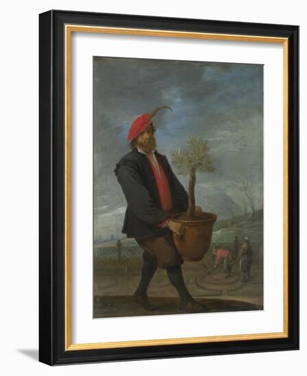 Spring (From the Series the Four Season), C. 1644-David Teniers the Younger-Framed Giclee Print