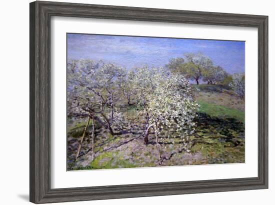 Spring Fruit Tees in Bloom-Claude Monet-Framed Art Print
