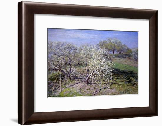 Spring Fruit Tees in Bloom-Claude Monet-Framed Art Print