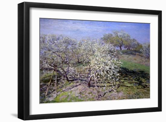 Spring Fruit Tees in Bloom-Claude Monet-Framed Art Print