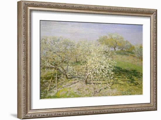 Spring (Fruit Trees in Bloom), 1873-Claude Monet-Framed Giclee Print