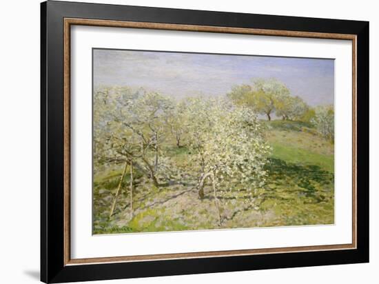 Spring (Fruit Trees in Bloom), 1873-Claude Monet-Framed Giclee Print