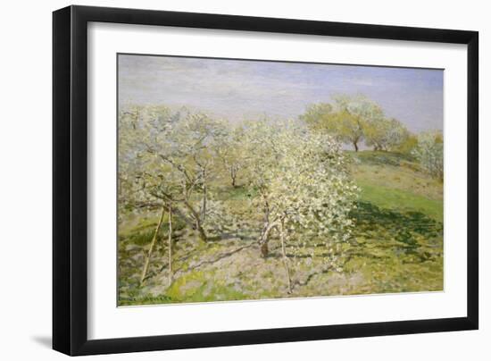 Spring (Fruit Trees in Bloom), 1873-Claude Monet-Framed Giclee Print