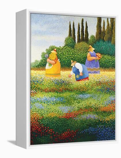 Spring Gathering-Lowell Herrero-Framed Stretched Canvas