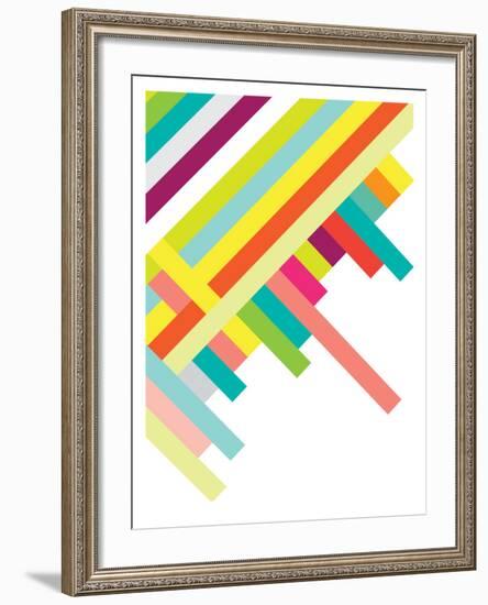 Spring Geometry Poster-Patricia Pino-Framed Art Print