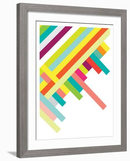 Spring Geometry Poster-Patricia Pino-Framed Art Print