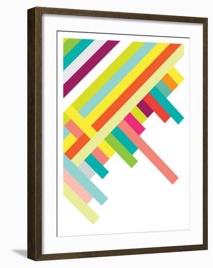 Spring Geometry Poster-Patricia Pino-Framed Art Print