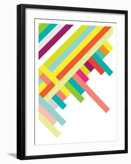 Spring Geometry Poster-Patricia Pino-Framed Art Print