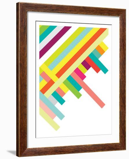 Spring Geometry Poster-Patricia Pino-Framed Art Print