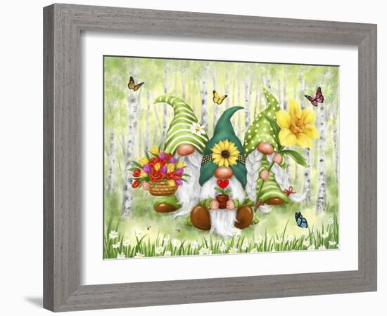 Spring Gnomes-MAKIKO-Framed Giclee Print