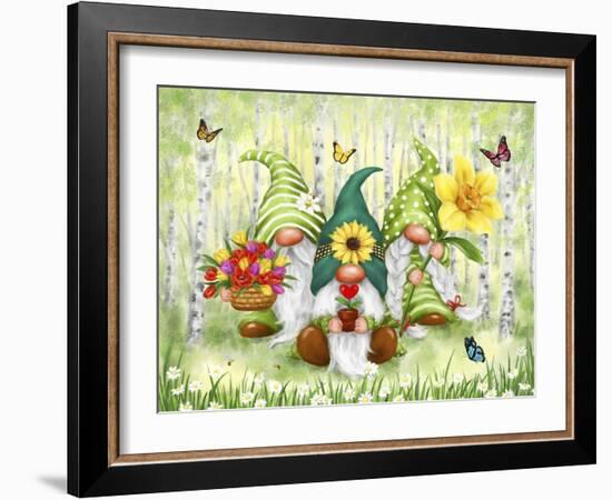 Spring Gnomes-MAKIKO-Framed Giclee Print