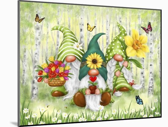 Spring Gnomes-MAKIKO-Mounted Giclee Print