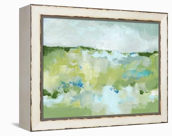 Spring Green II-Christina Long-Framed Stretched Canvas