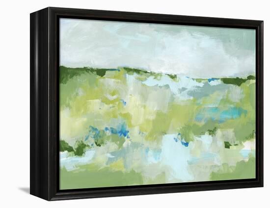 Spring Green II-Christina Long-Framed Stretched Canvas