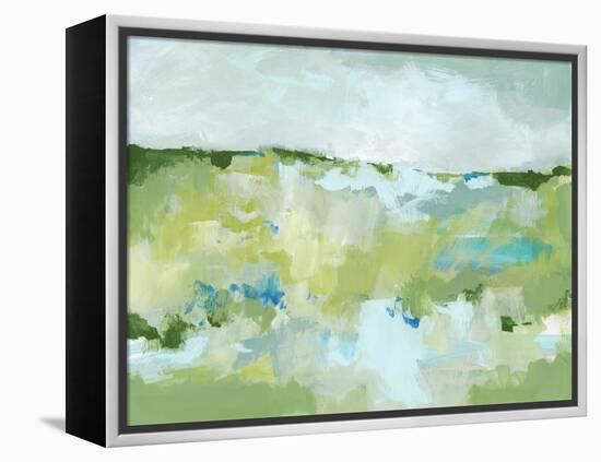Spring Green II-Christina Long-Framed Stretched Canvas