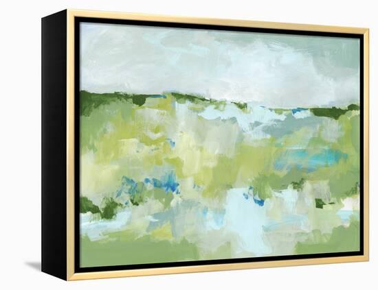 Spring Green II-Christina Long-Framed Stretched Canvas