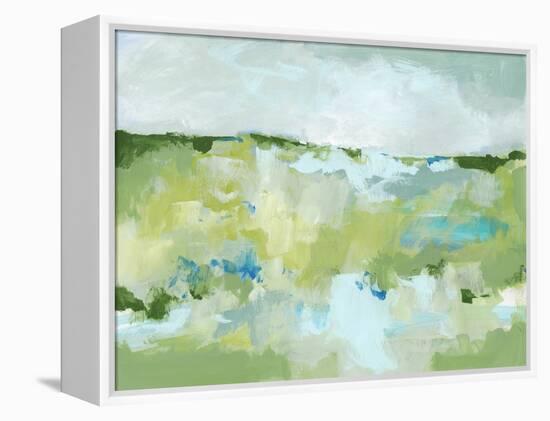 Spring Green II-Christina Long-Framed Stretched Canvas