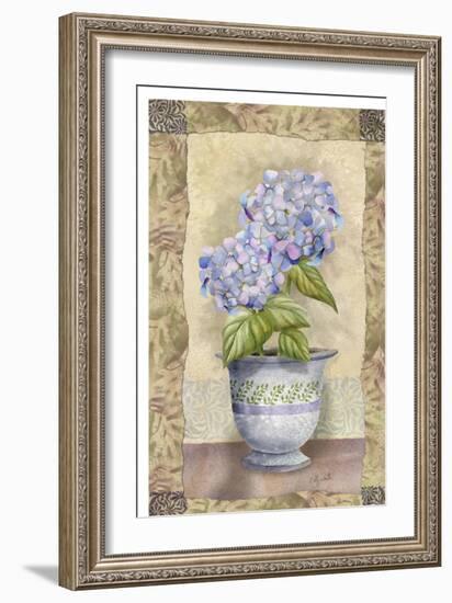 Spring Hydrangea-Abby White-Framed Art Print