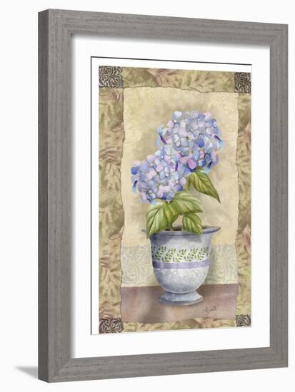 Spring Hydrangea-Abby White-Framed Art Print