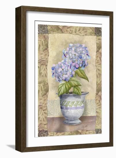 Spring Hydrangea-Abby White-Framed Art Print