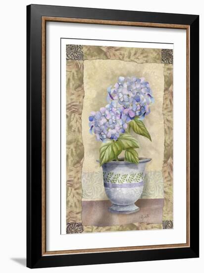 Spring Hydrangea-Abby White-Framed Art Print