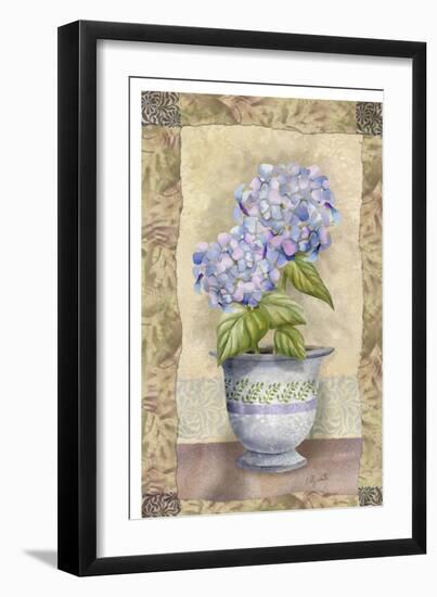 Spring Hydrangea-Abby White-Framed Art Print