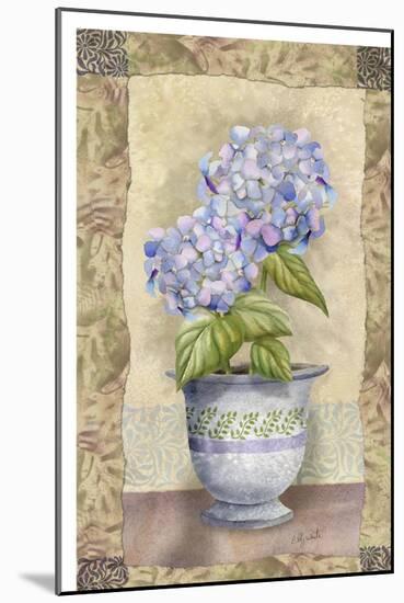 Spring Hydrangea-Abby White-Mounted Art Print