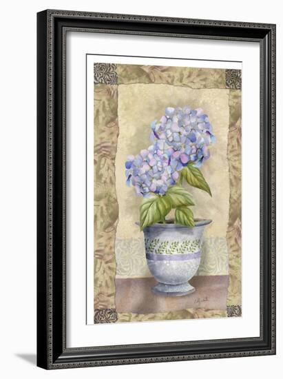 Spring Hydrangea-Abby White-Framed Art Print