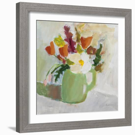 Spring in a Green Pitcher-Pamela Munger-Framed Art Print