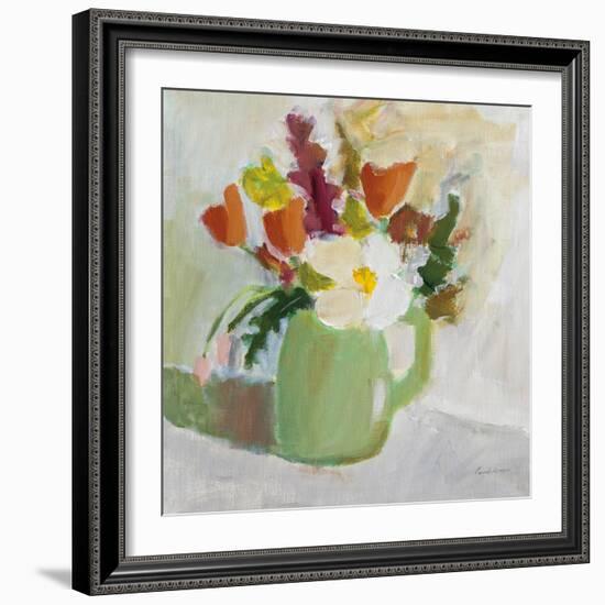 Spring in a Green Pitcher-Pamela Munger-Framed Art Print